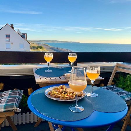 Appartamento Duplex Avec Jacuzzi Vue Imprenable Sur La Baie De Wissant Esterno foto