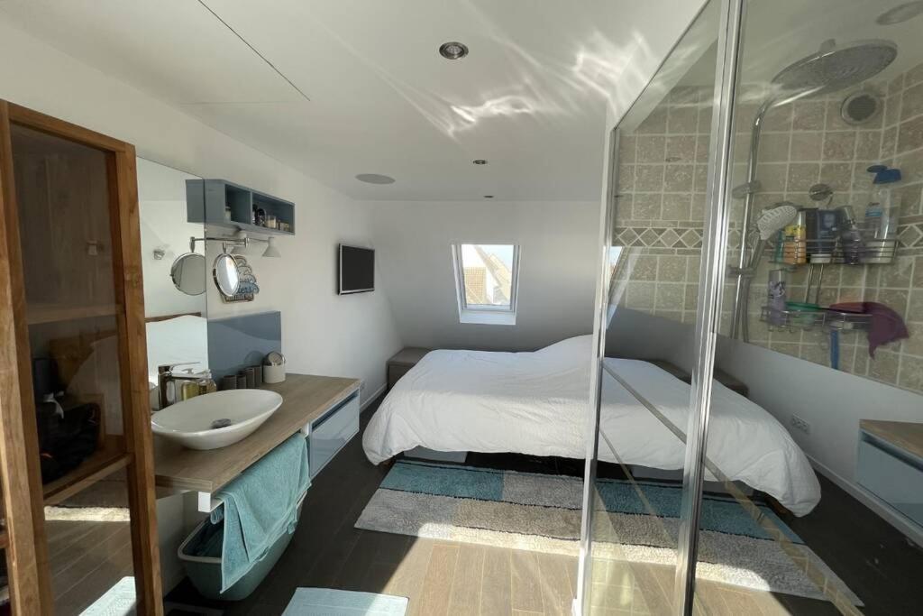 Appartamento Duplex Avec Jacuzzi Vue Imprenable Sur La Baie De Wissant Esterno foto