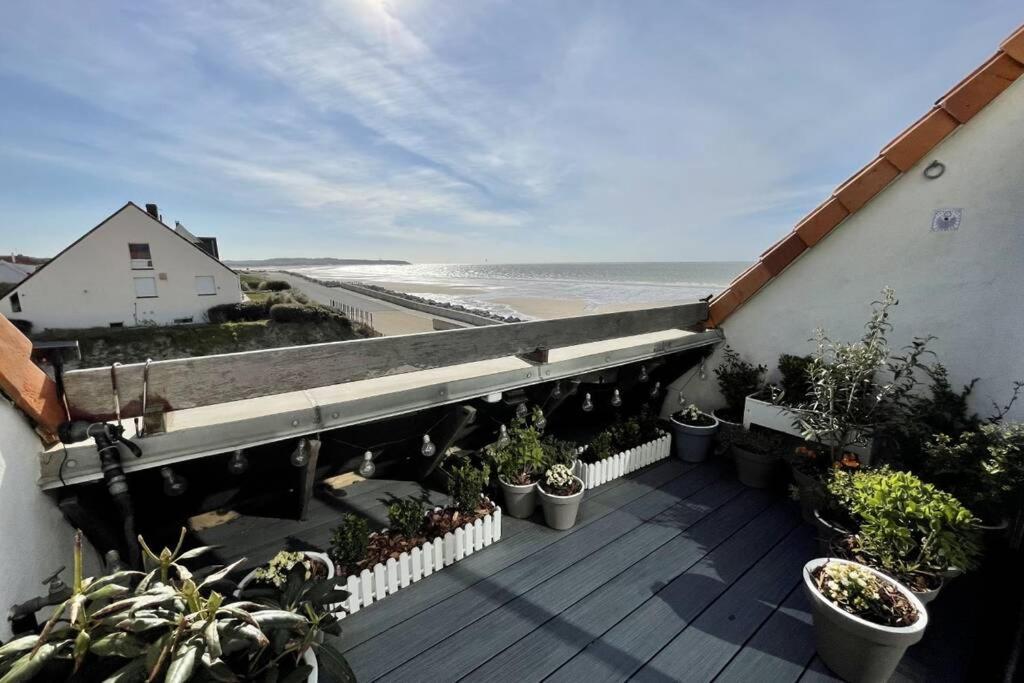Appartamento Duplex Avec Jacuzzi Vue Imprenable Sur La Baie De Wissant Esterno foto