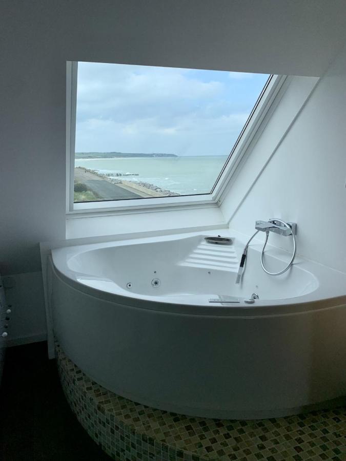 Appartamento Duplex Avec Jacuzzi Vue Imprenable Sur La Baie De Wissant Esterno foto